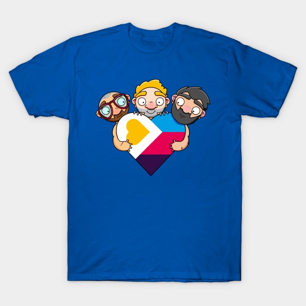 New Polyamory Flag Heart T-Shirt by LoveBurty